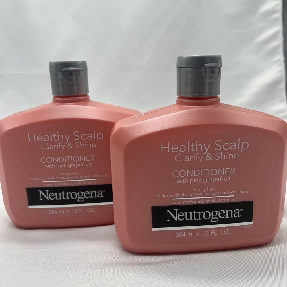 Neutrogena HEALTHY SCALP Clarify & Shine Pink Grapefruit Conditioner New 2 Pack
